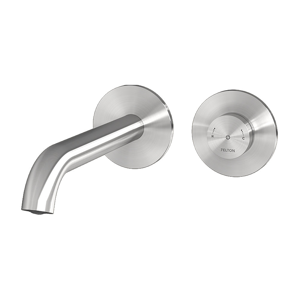 FELTON LINEA DIGITAL WALL MOUNTED BASIN / BATH MIXER STAINLESS FINISH