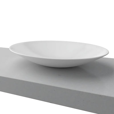 TIMBERLINE FEATHER ABOVE COUNTER BASIN GLOSS WHITE 500MM