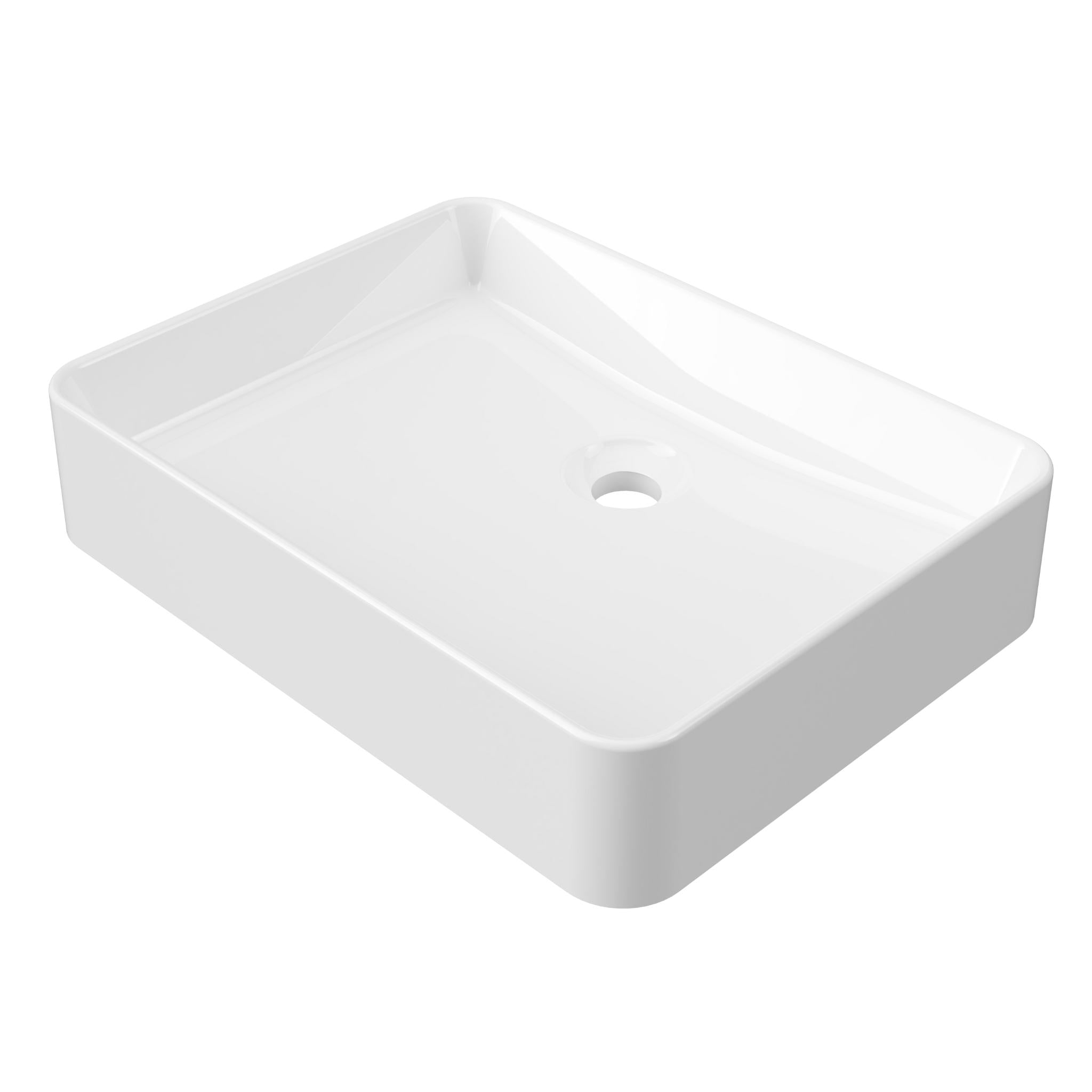 DUROCLASS FERGUS ABOVE COUNTER BASIN GLOSS WHITE 500MM