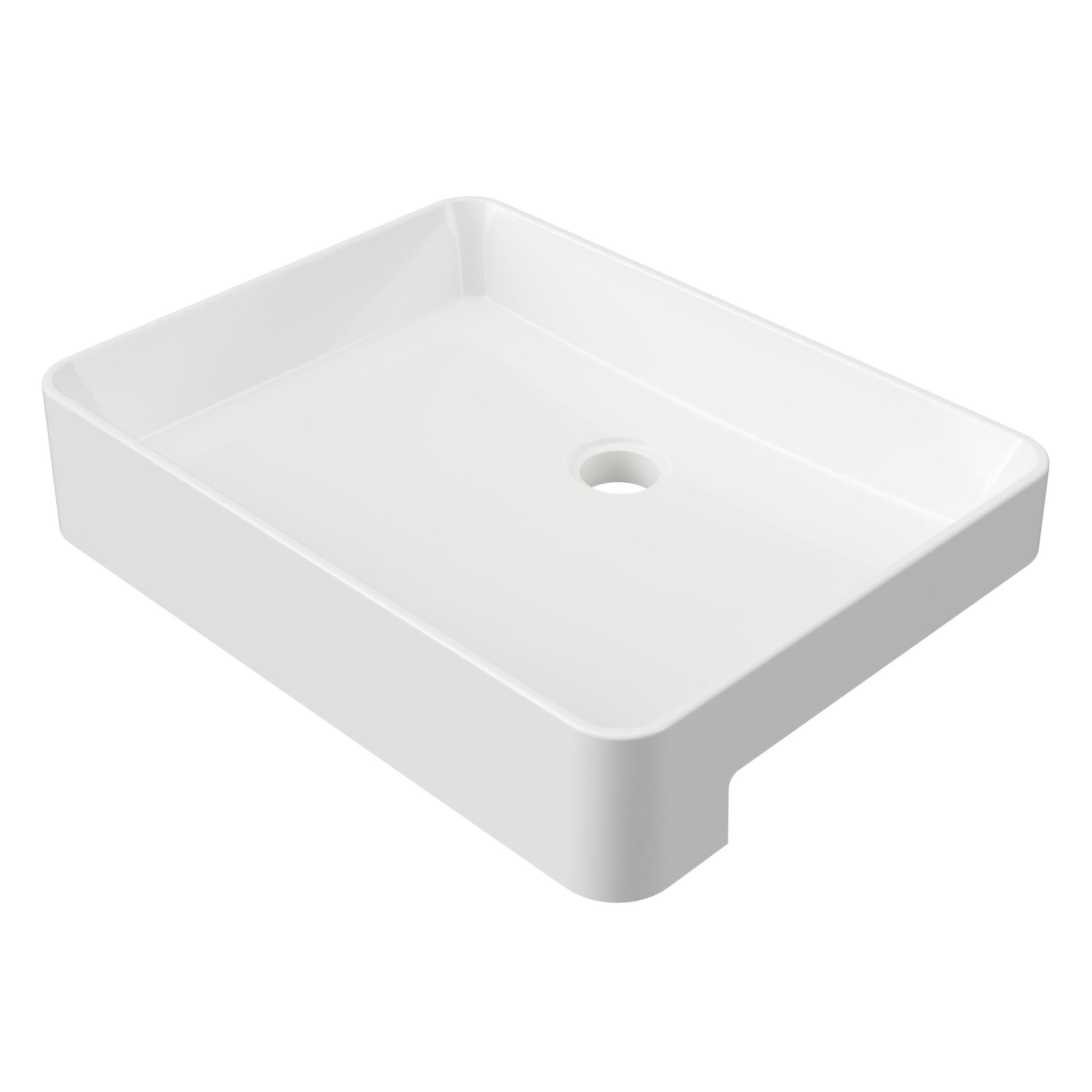 DUROCLASS FERGUS FORWARD BOWL BASIN GLOSS WHITE (AVAILABLE IN MULTIPLE SIZES)
