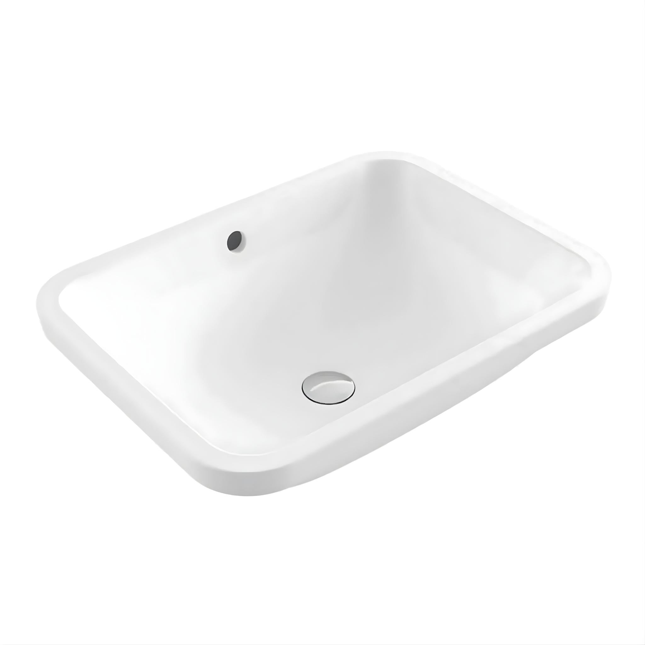 TURNER HASTINGS FINO UNDER COUNTER FIRECLAY BASIN GLOSS WHITE 550MM