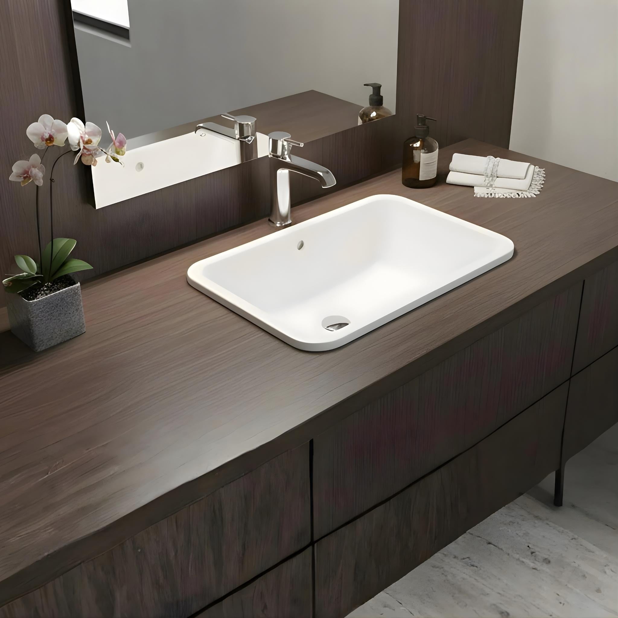 TURNER HASTINGS FINO UNDER COUNTER FIRECLAY BASIN MATTE WHITE 550MM