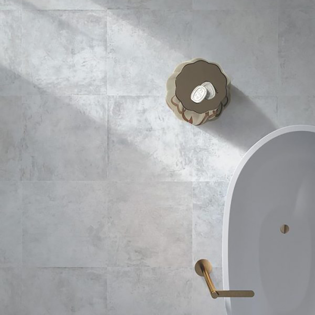 MUSES FIND LIGHT GREY FELLTEC 600X600MM SQUARE TILE (PER BOX)