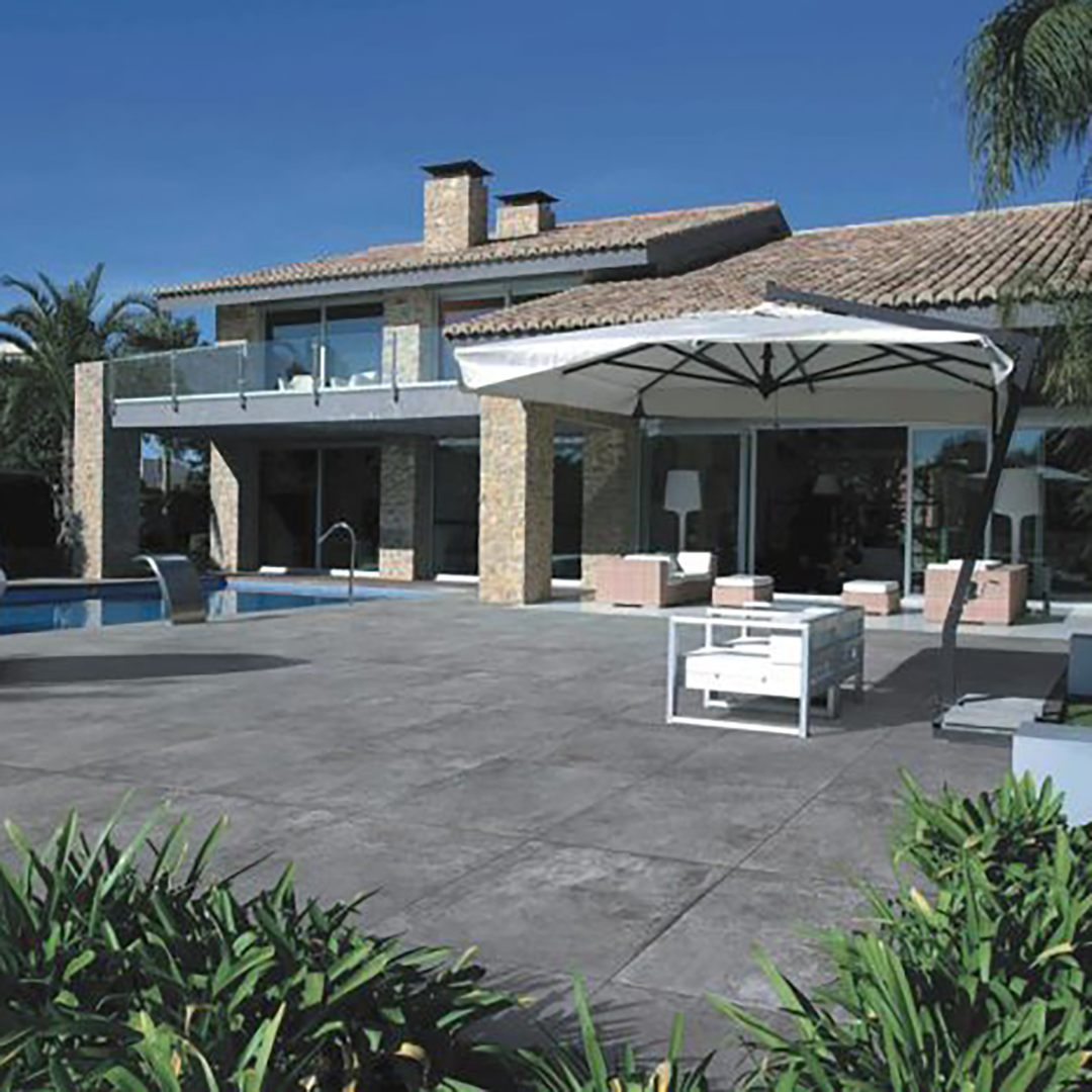 MUSES FIND MEDIUM GREY FELLTEC 600X600MM SQUARE TILE (PER BOX)