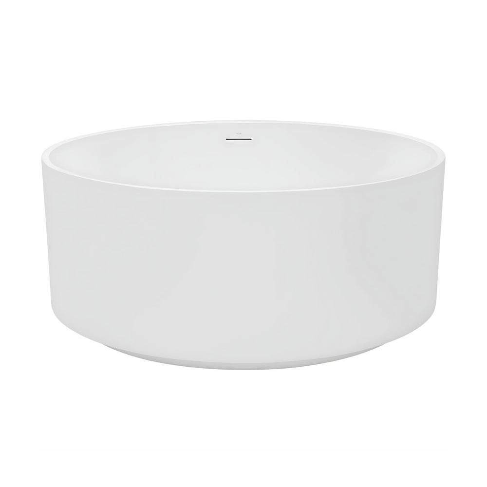 DECINA FLORENCIA FREESTANDING BATH WITH INTEGRATED OVERFLOW GLOSS WHITE 1400MM