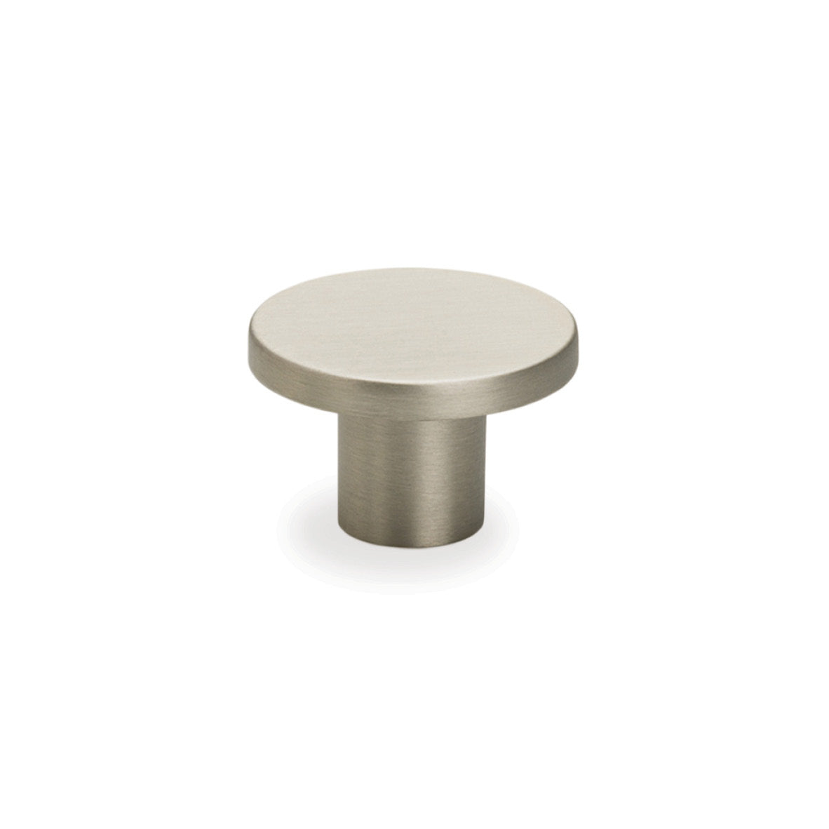 TIMBERLINE FLAT KNOB HANDLE 26MM BRUSHED NICKEL