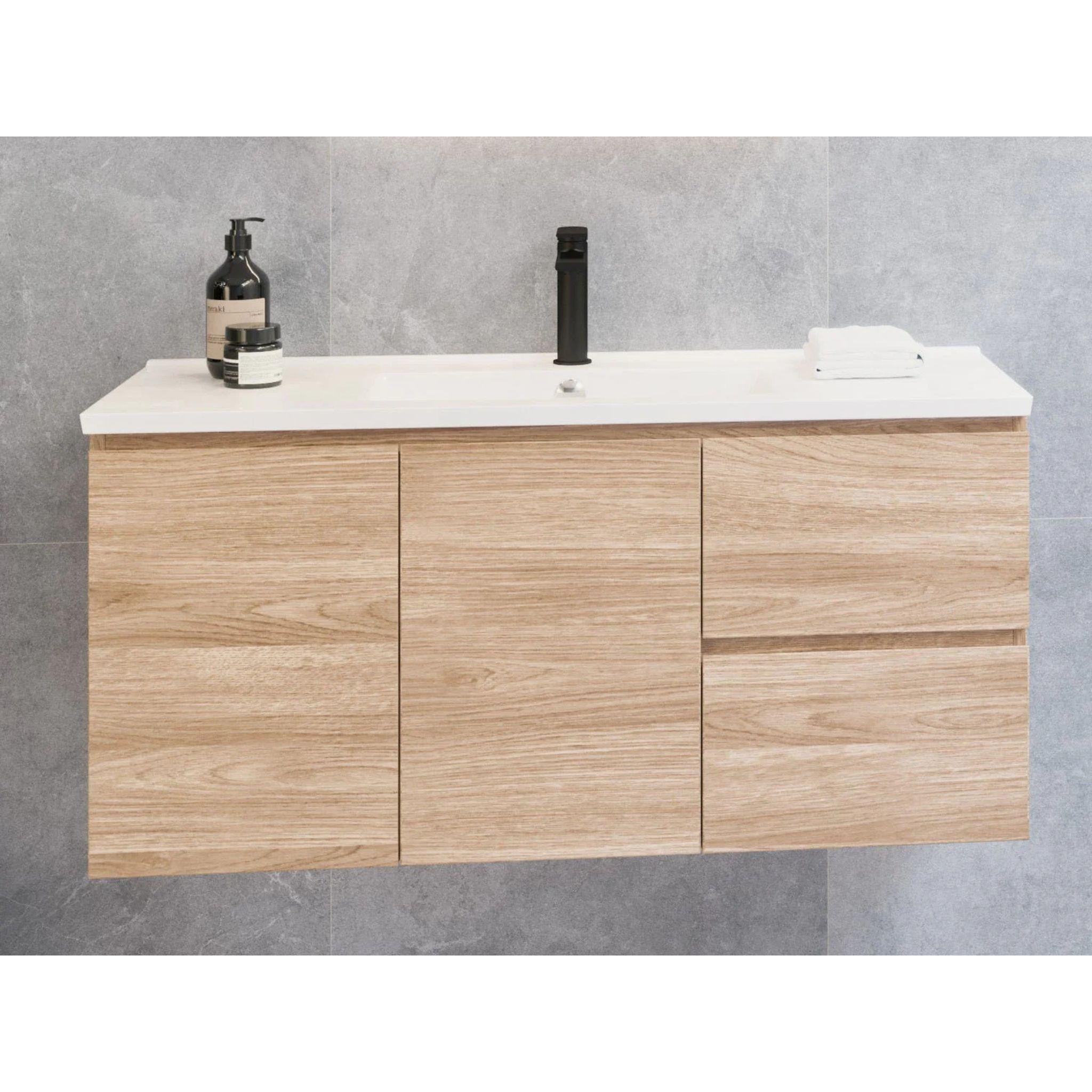 TIMBERLINE FLORIDA ENSUITE SPACE SAVING SINGLE BOWL CUSTOM WALL HUNG VANITY (ALL SIZING)
