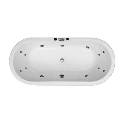 BROADWAY FLORENTINE SPA BATH WHITE 1720MM WITH JET CONFIGURATION