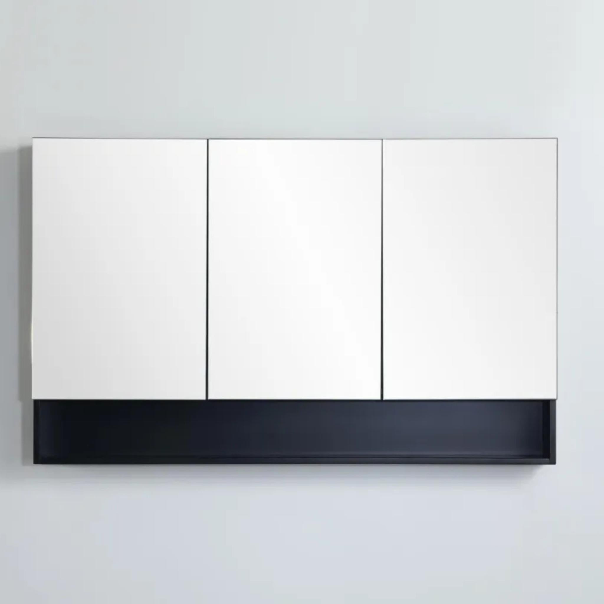 CETO FREMANTLE BLACK SHAVING CABINET 1198MM X 750MM