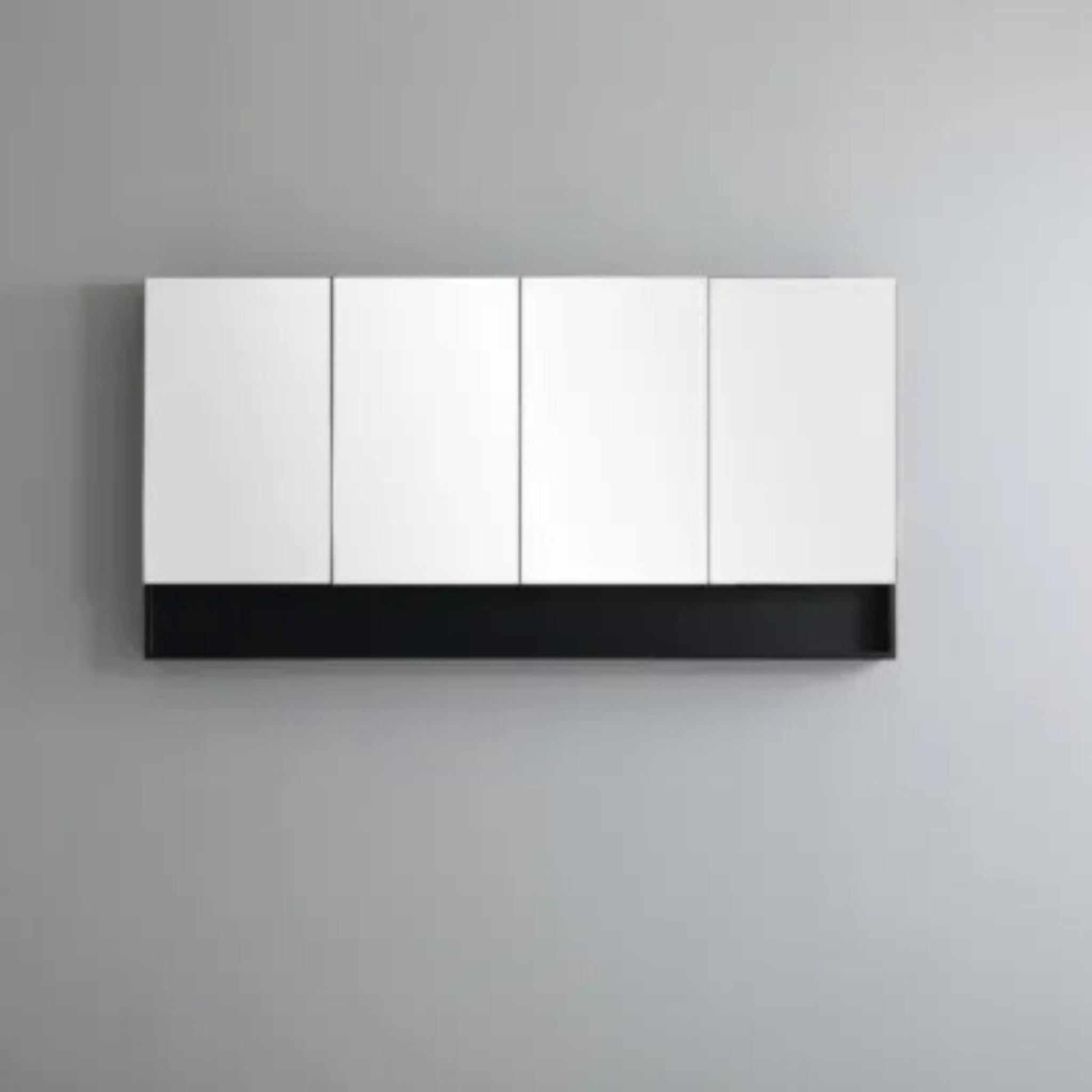 CETO FREMANTLE BLACK SHAVING CABINET 1480MM X 750MM