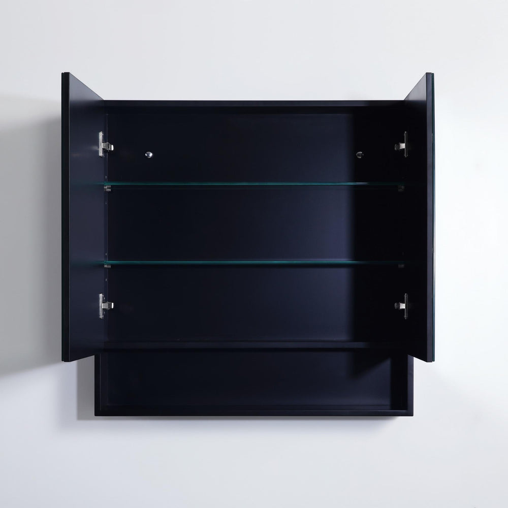 CETO FREMANTLE BLACK SHAVING CABINET 750MM X 750MM