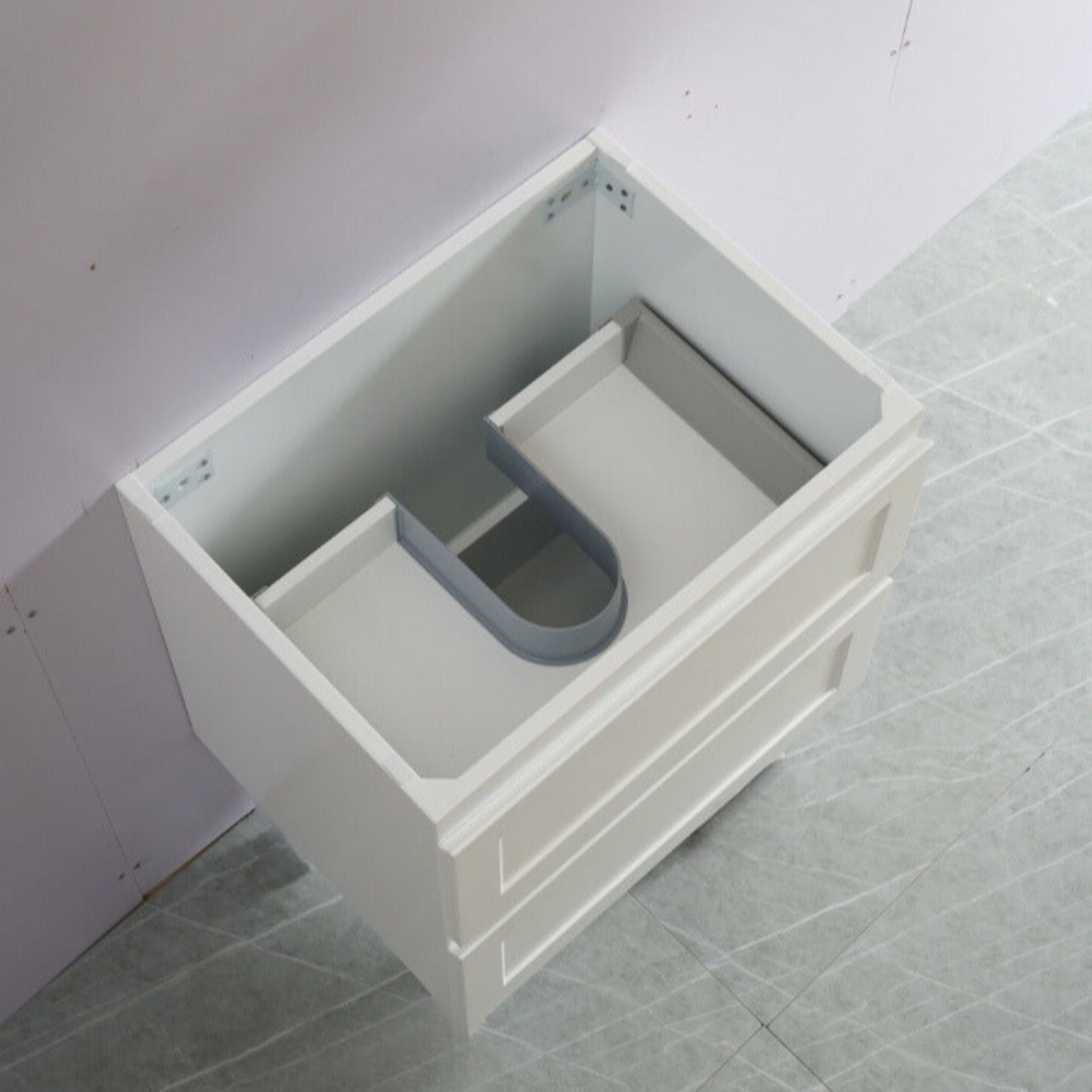 CETO FREMANTLE MATTE WHITE 600MM SINGLE BOWL WALL HUNG VANITY