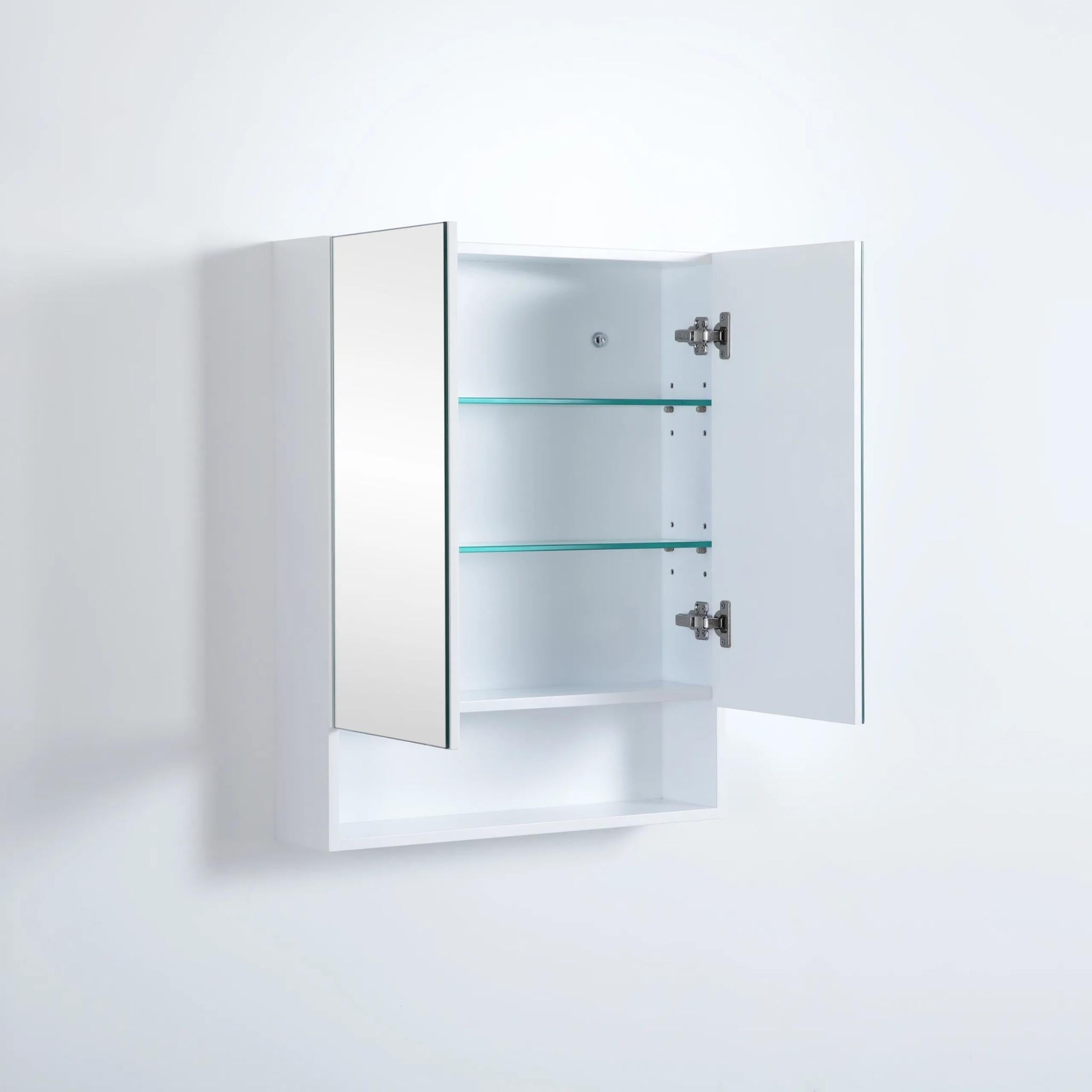 CETO FREMANTLE WHITE SHAVING CABINET 600MM X 750MM