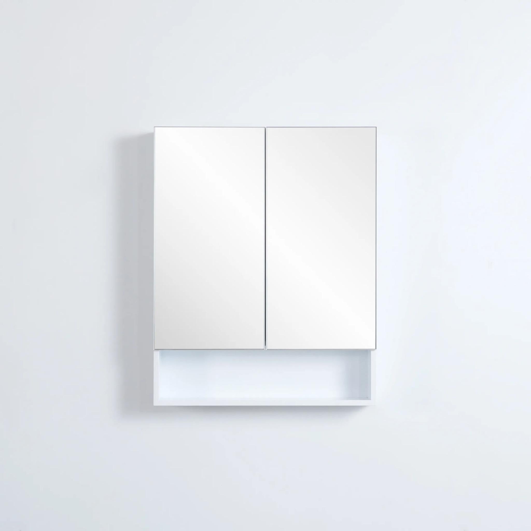 CETO FREMANTLE WHITE SHAVING CABINET 600MM X 750MM