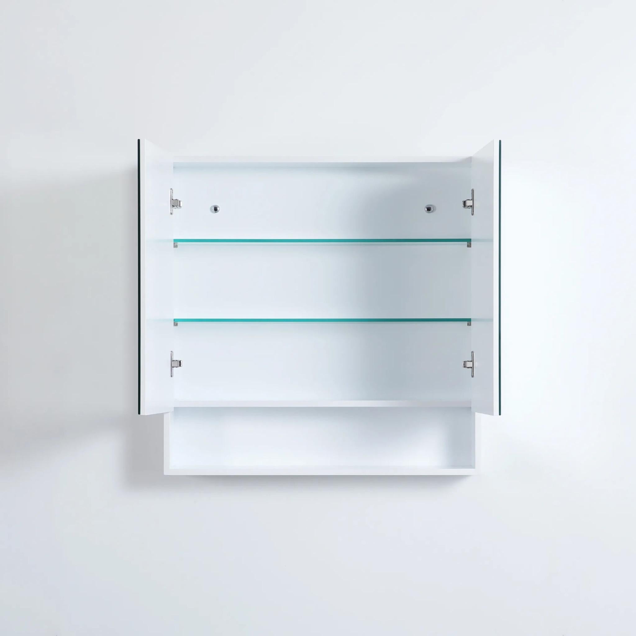 CETO FREMANTLE WHITE SHAVING CABINET 750MM X 750MM