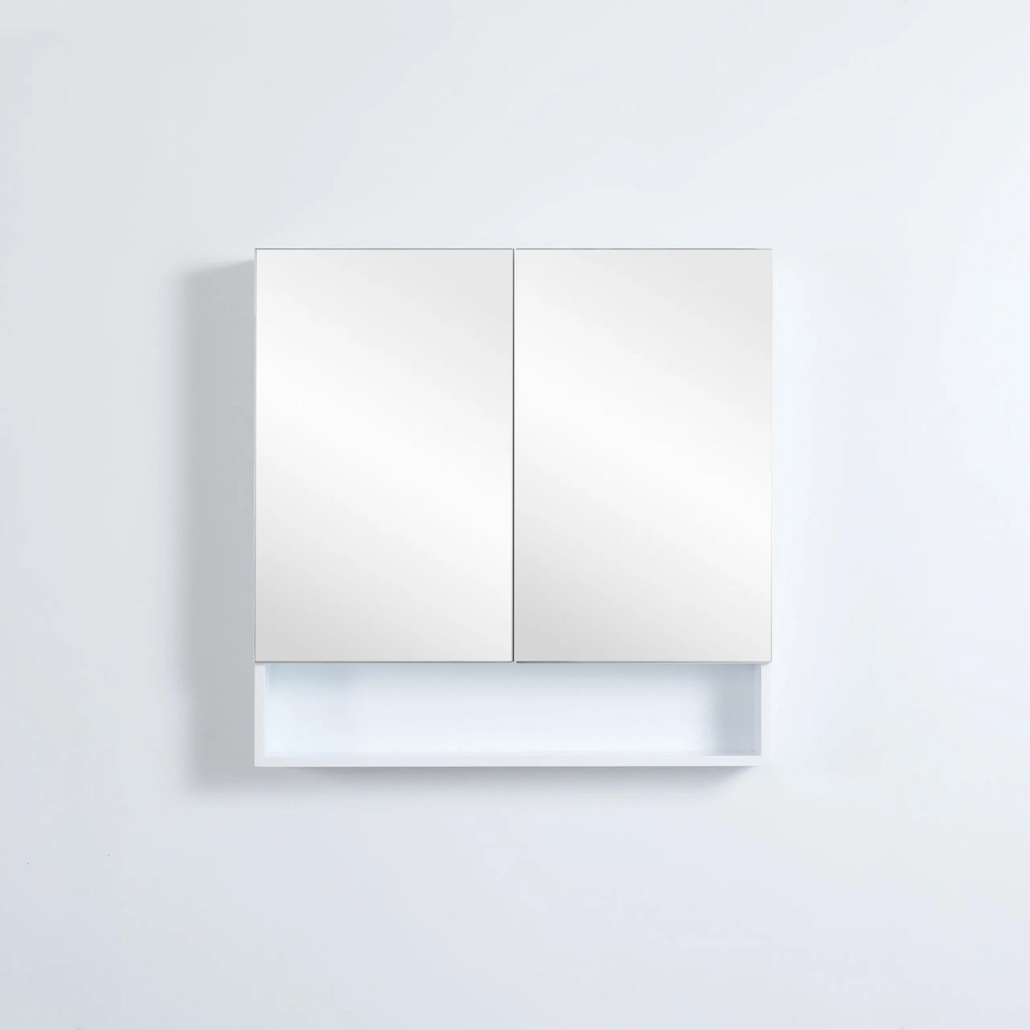 CETO FREMANTLE WHITE SHAVING CABINET 750MM X 750MM