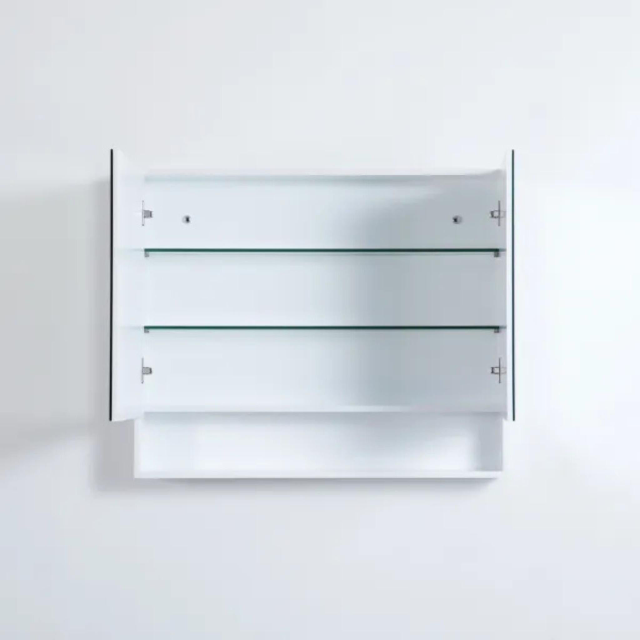 CETO FREMANTLE WHITE SHAVING CABINET 900MM X 750MM