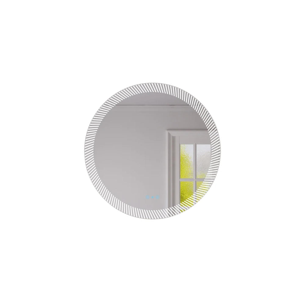 MERCIO FREYA FRAMELESS TEXTURED LED MIRROR 800X800MM