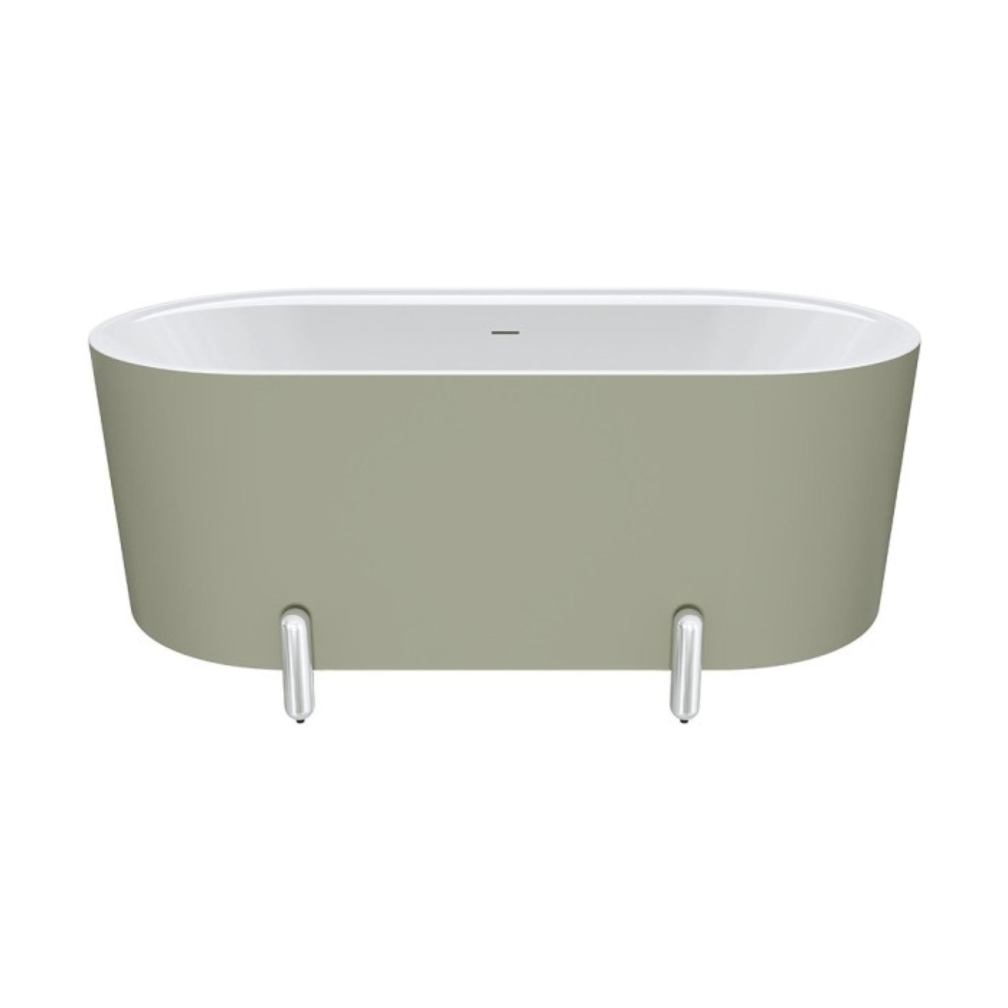 FIENZA ALUCA FREESTANDING BATH MATTE OLIVE (AVAILABLE IN 1500MM AND 1700MM)