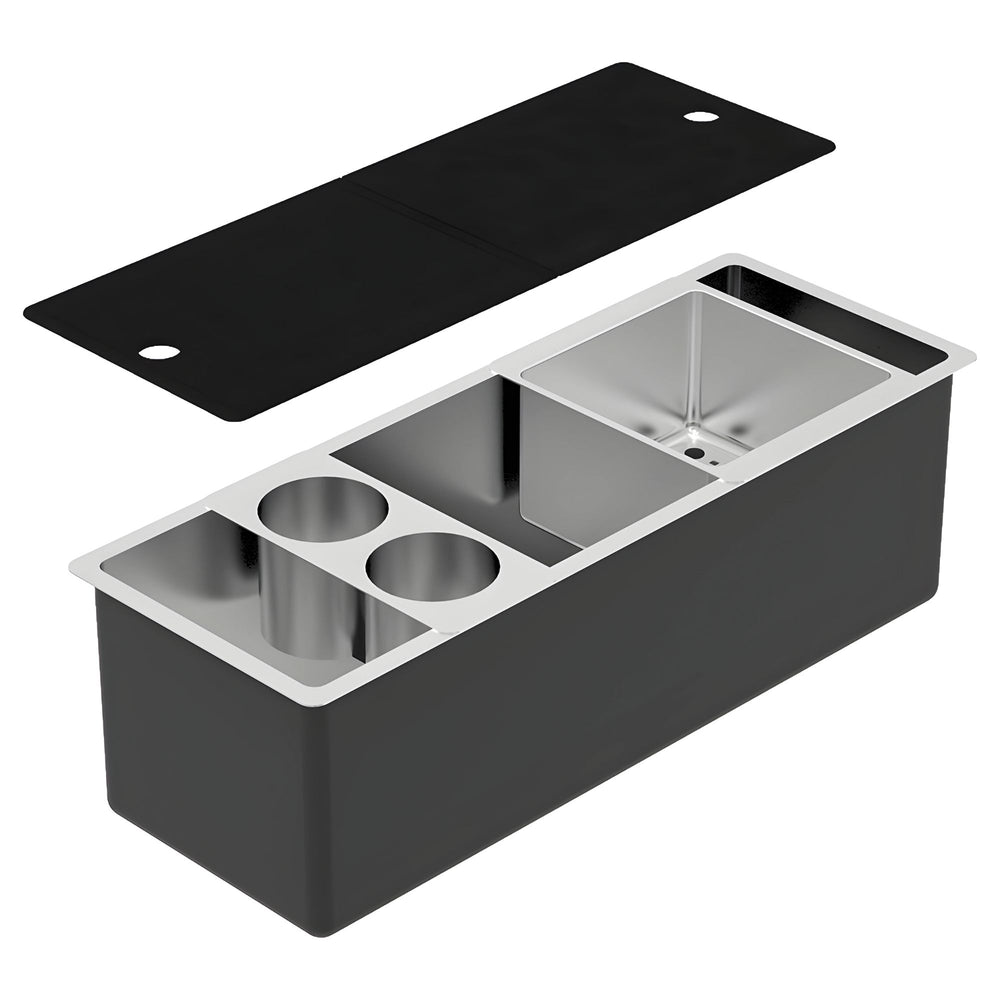 SCHOCK ALFRESCO PARTY 620 SINGLE BOWL KITCHEN SINK STAINLESS STEEL 660MM