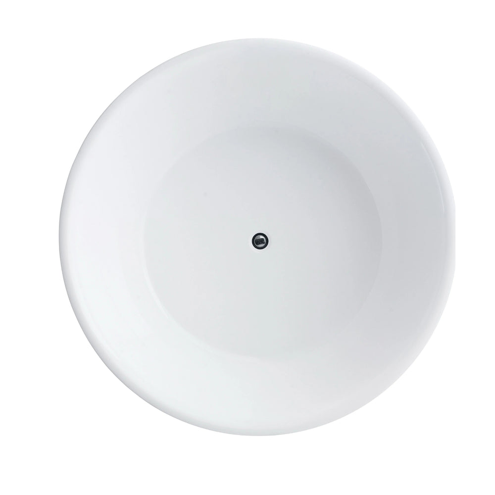 BROADWAY FS19 FREESTANDING BATHTUB GLOSS WHITE (AVAILABLE IN 1350MM AND 1400MM)