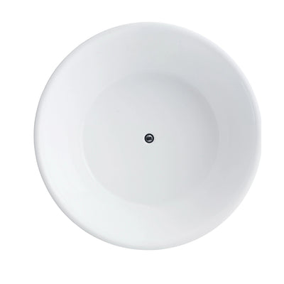 BROADWAY FS19 FREESTANDING BATHTUB GLOSS WHITE (AVAILABLE IN 1350MM AND 1400MM)