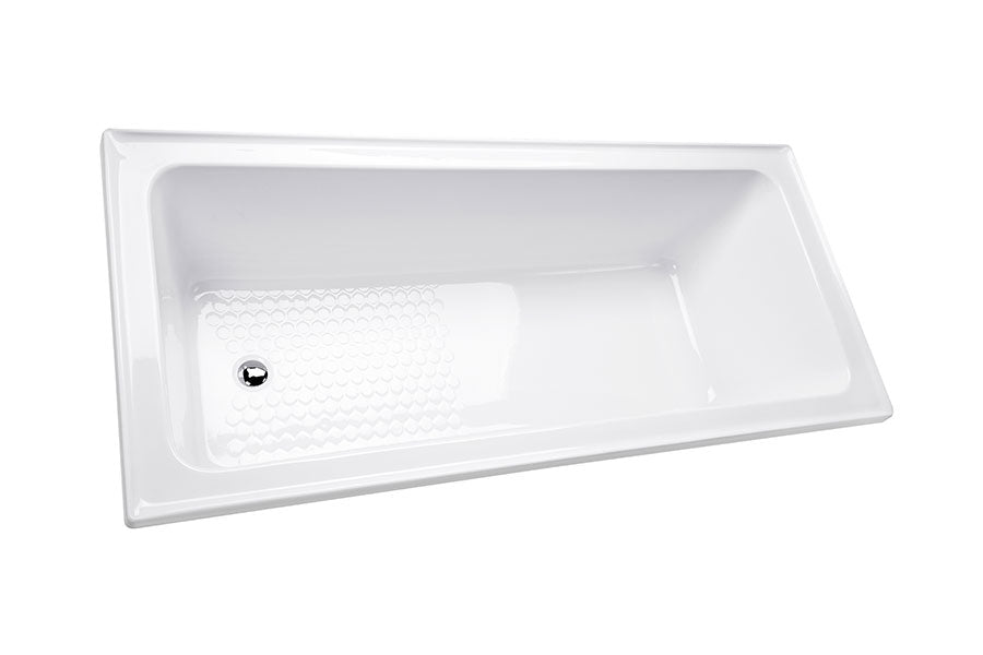 DECINA FABRINO INSET BATH GLOSS WHITE (AVAILABLE IN 1525MM AND 1675MM)
