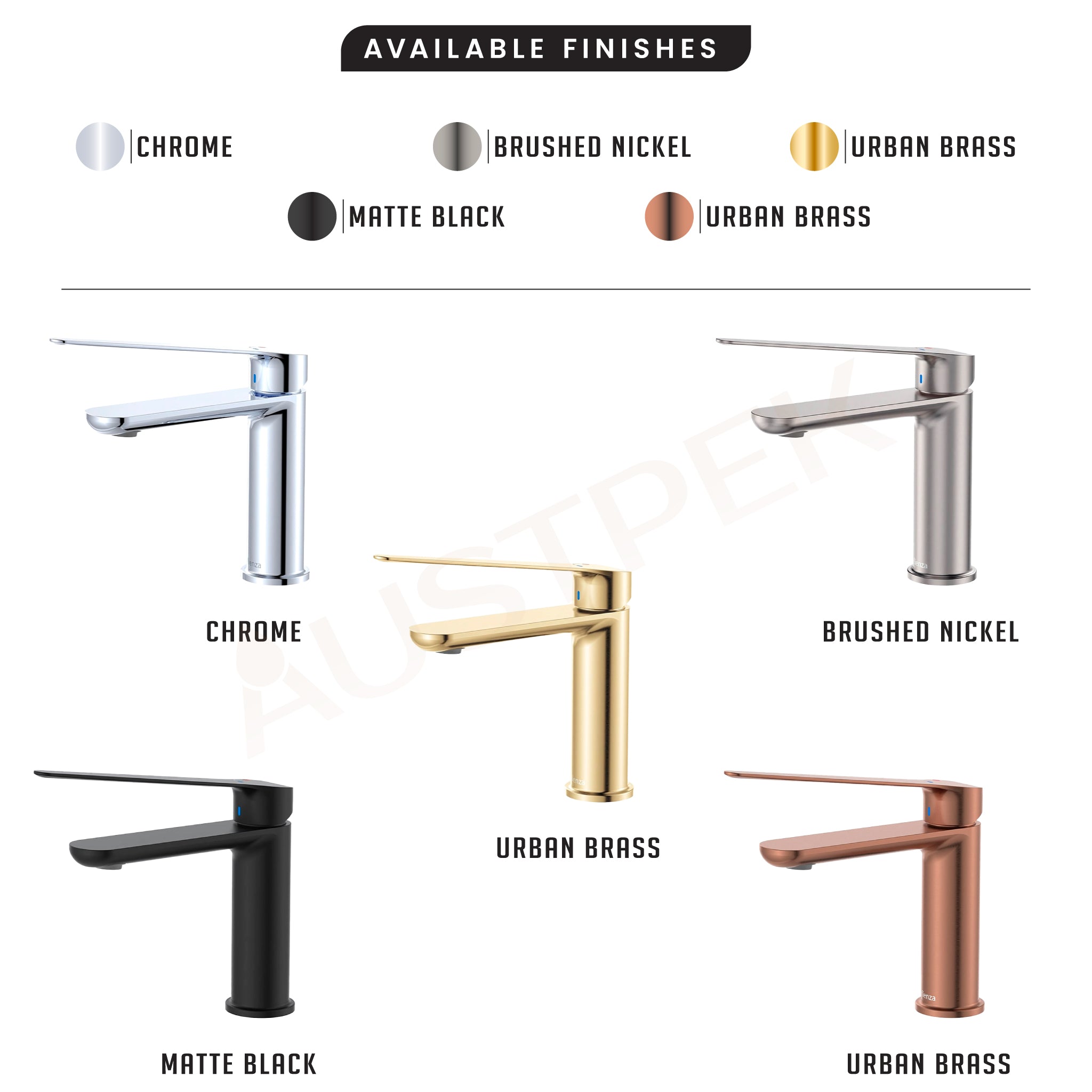 FIENZA EMPIRE CARE BASIN MIXER 182MM BRUSHED NICKEL