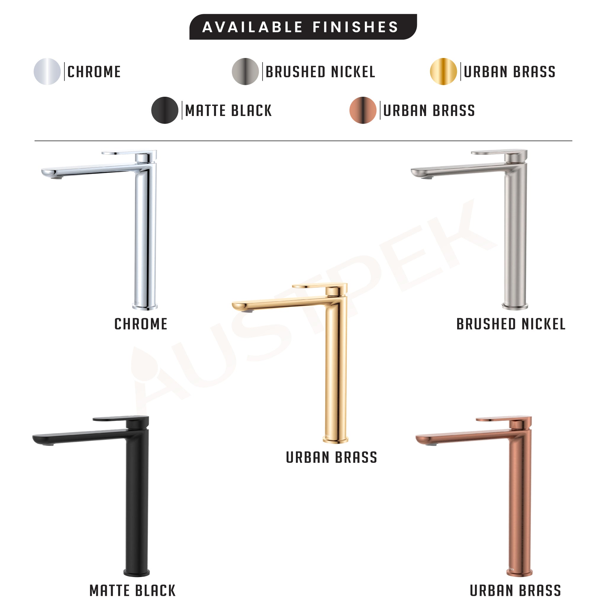 FIENZA EMPIRE SLIM TALL BASIN MIXER 283MM CHROME