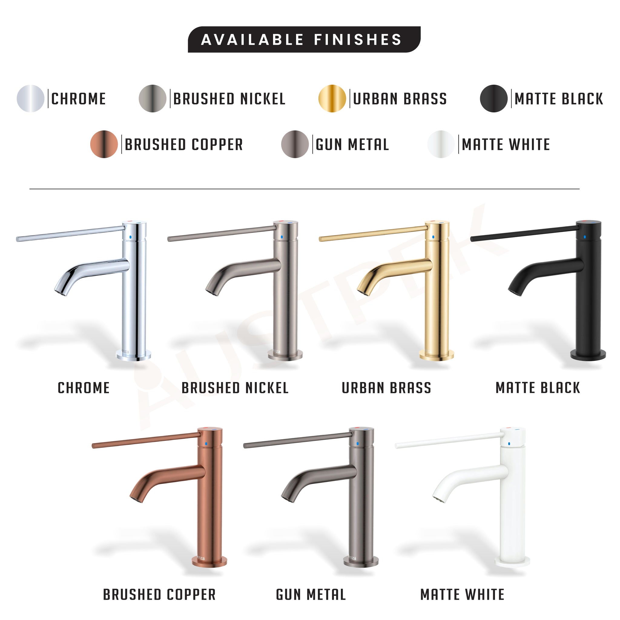 FIENZA KAYA CARE BASIN MIXER 189MM URBAN BRASS