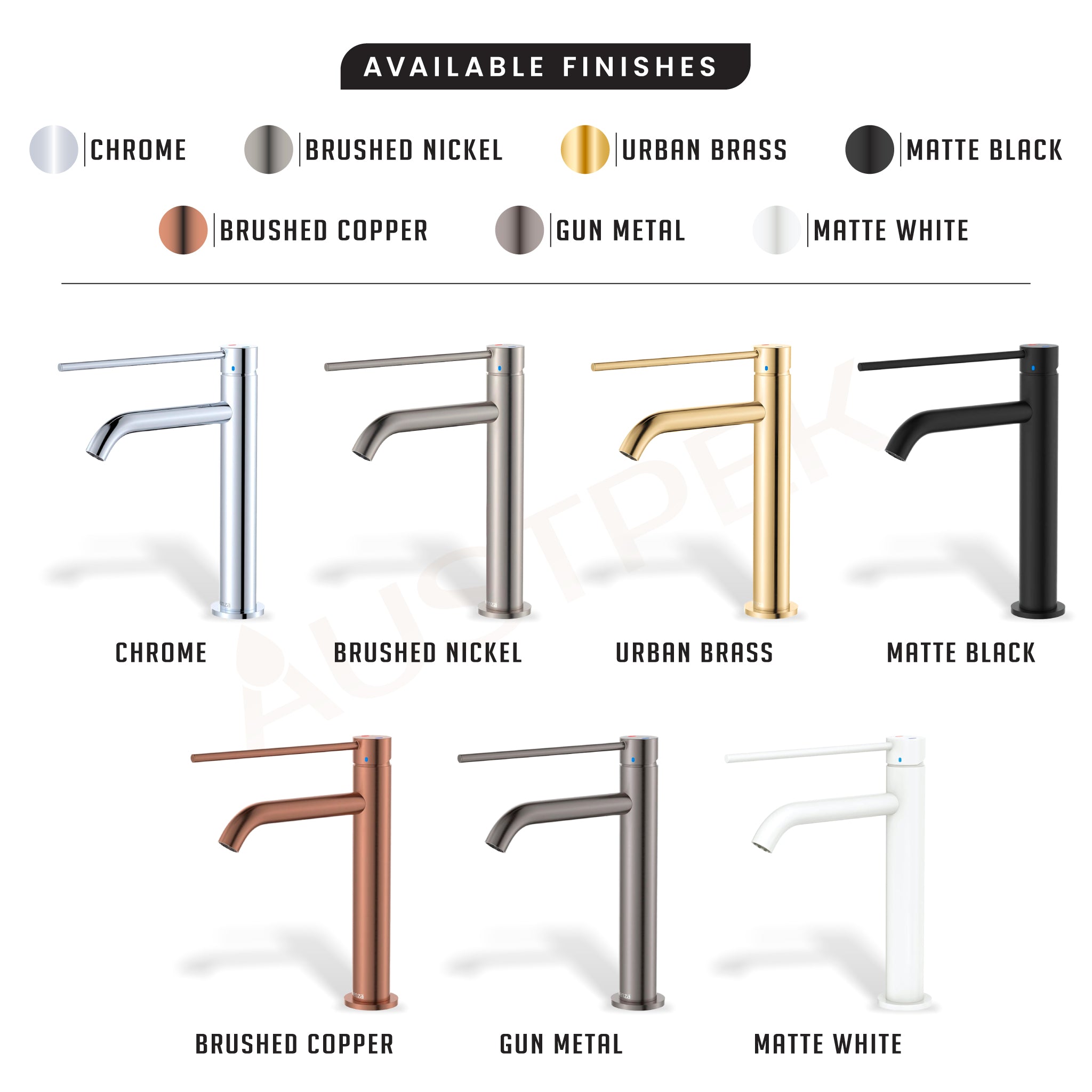 FIENZA KAYA CARE BASIN MIXER 244MM GUN METAL