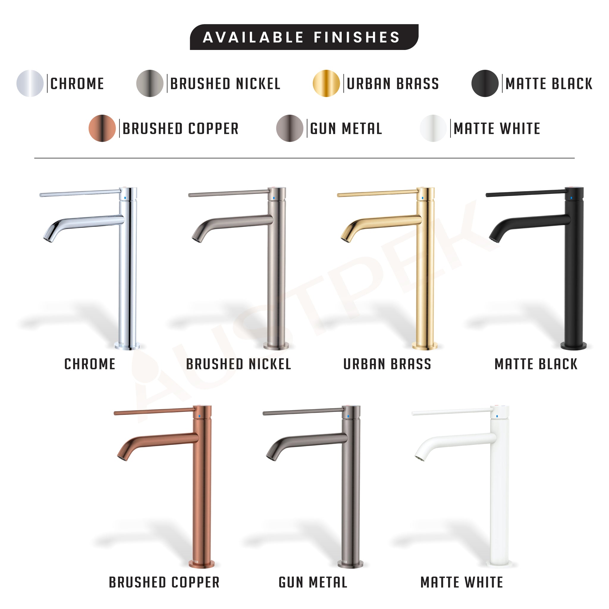 FIENZA KAYA CARE TALL BASIN MIXER 300MM URBAN BRASS