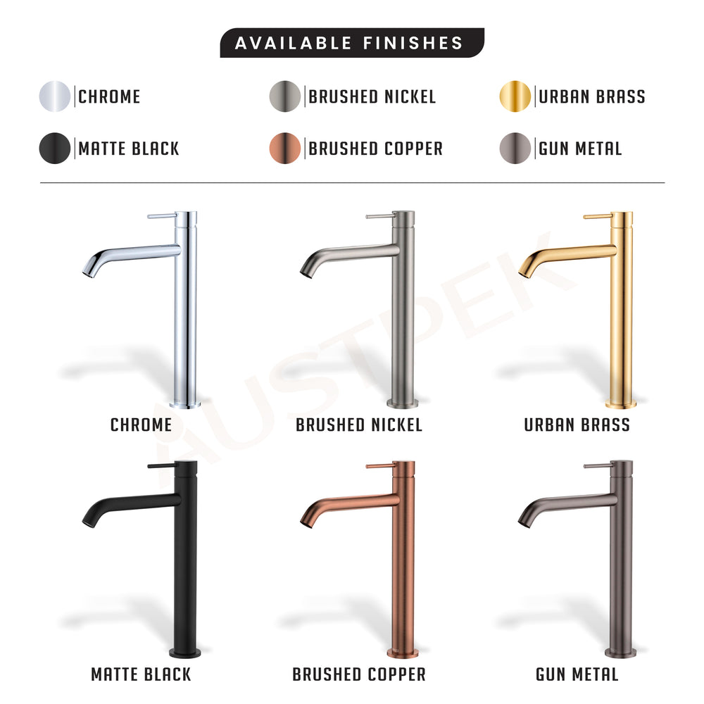 FIENZA KAYA TALL BASIN MIXER 300MM MATTE BLACK