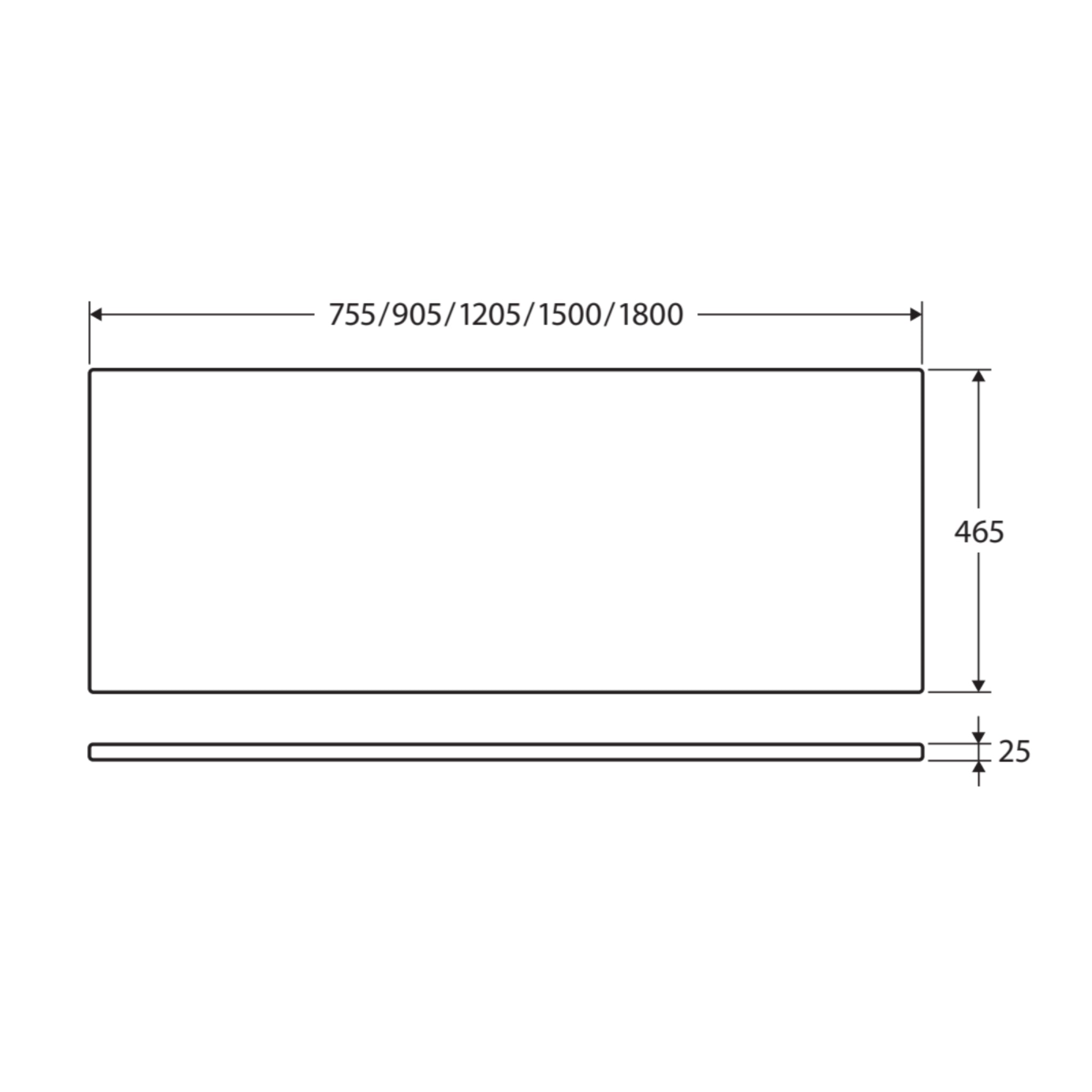 FIENZA WARM GREY BOWL RECTANGULAR CONCRETE BENCHTOP (AVAILABLE IN 750MM, 900MM, 1200MM, 1500MM AND 1800MM)