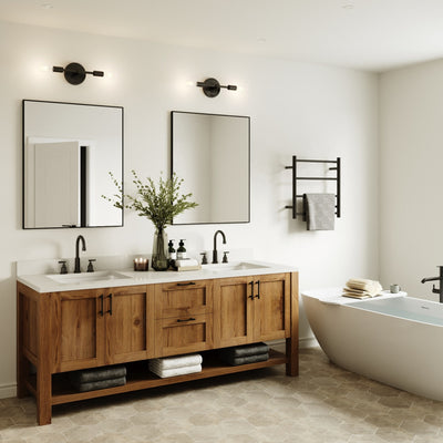 THERMOGROUP 4-BAR ROUND LADDER HEATED TOWEL RAIL POLISHED STAINLESS STEEL 550MM