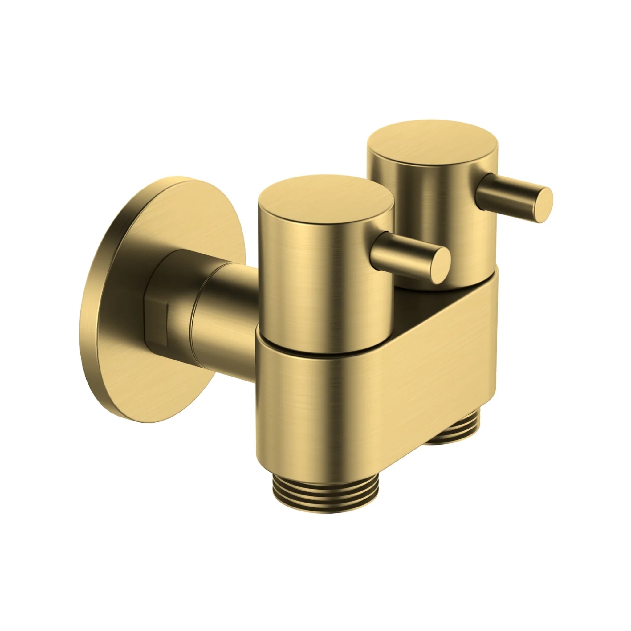 AMOZA DUAL CISTERN TAP BRUSHED GOLD