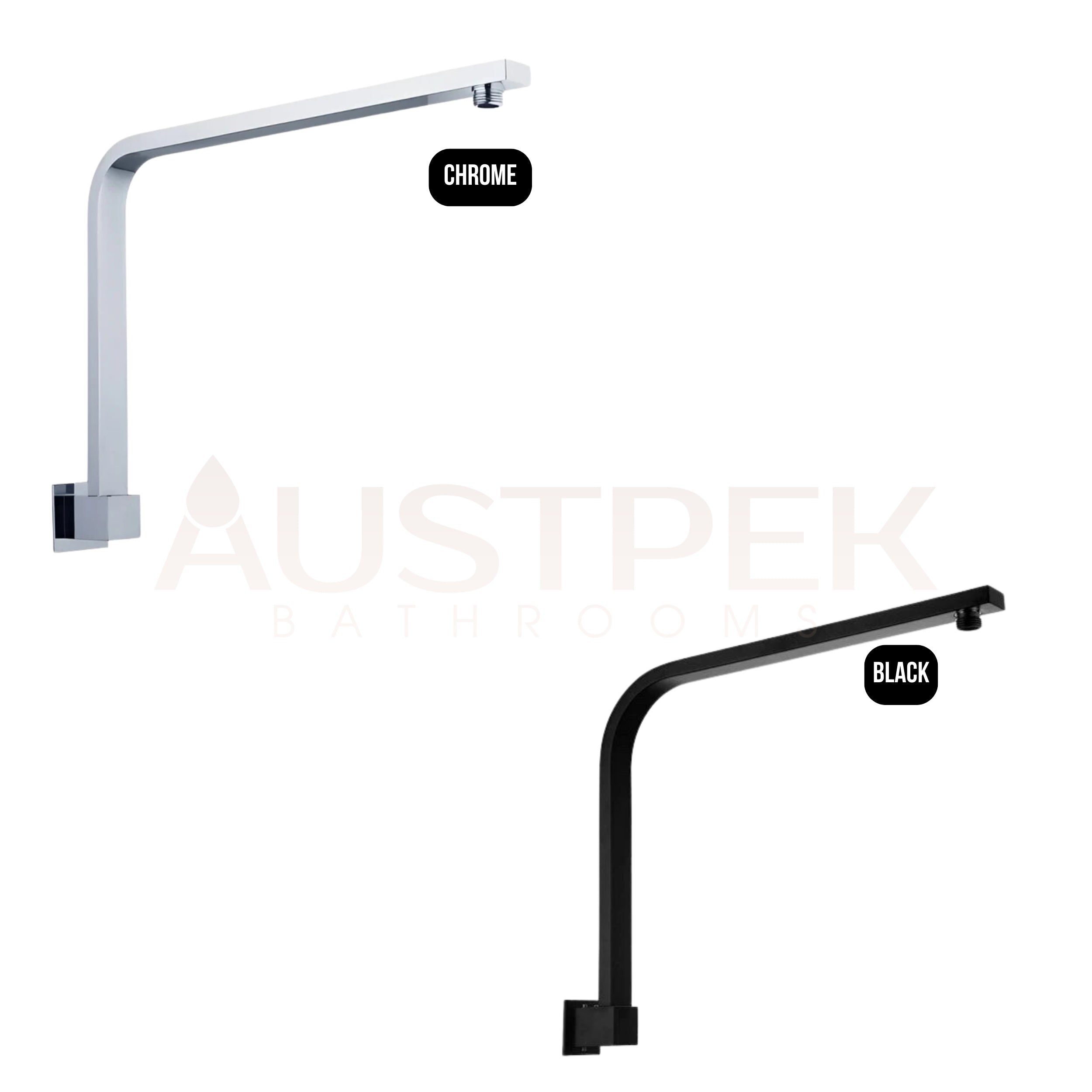 HELLYCAR ERIC SHOWER ARM 432MM BLACK