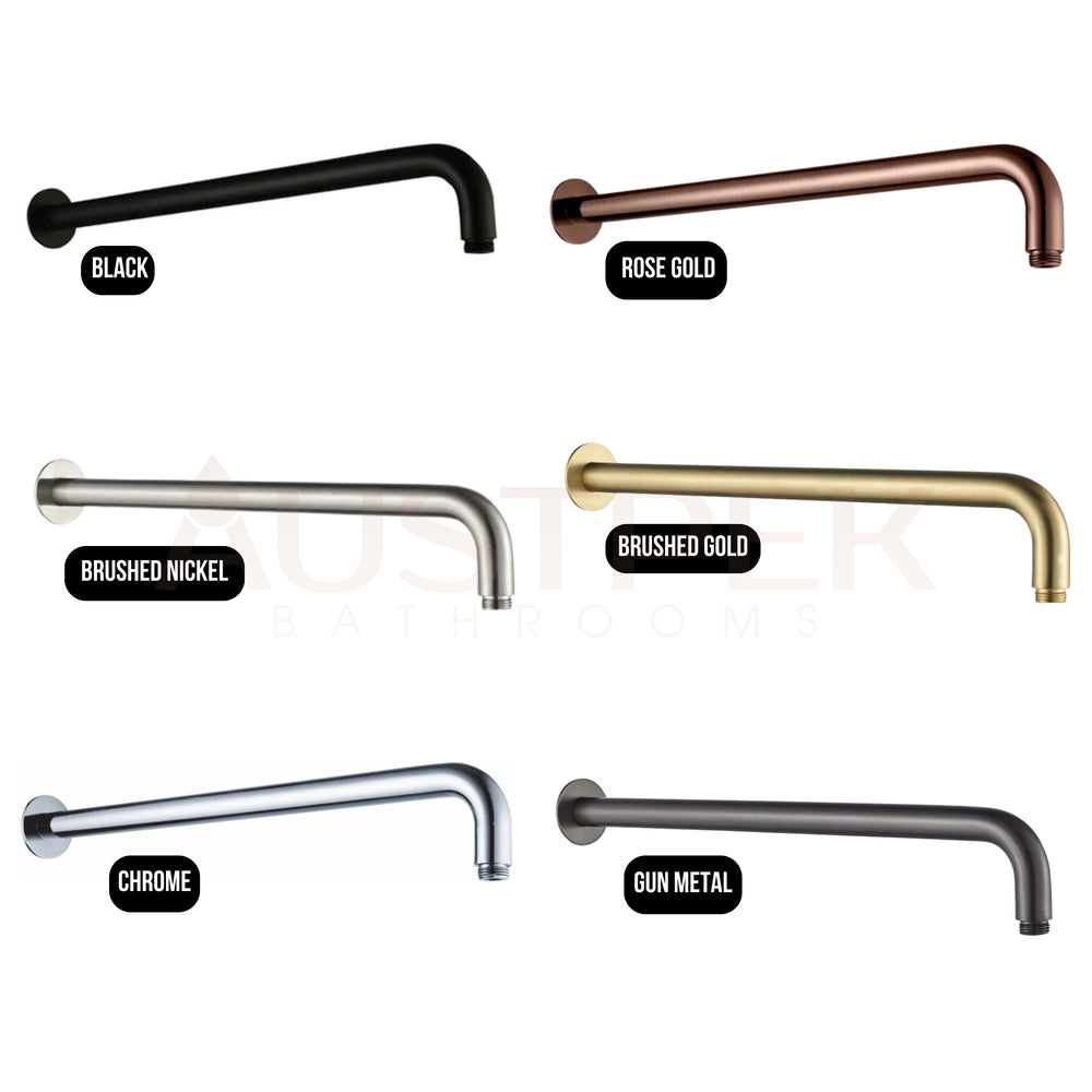 HELLYCAR CHRIS WALL SHOWER ARM 450MM BRUSHED NICKEL