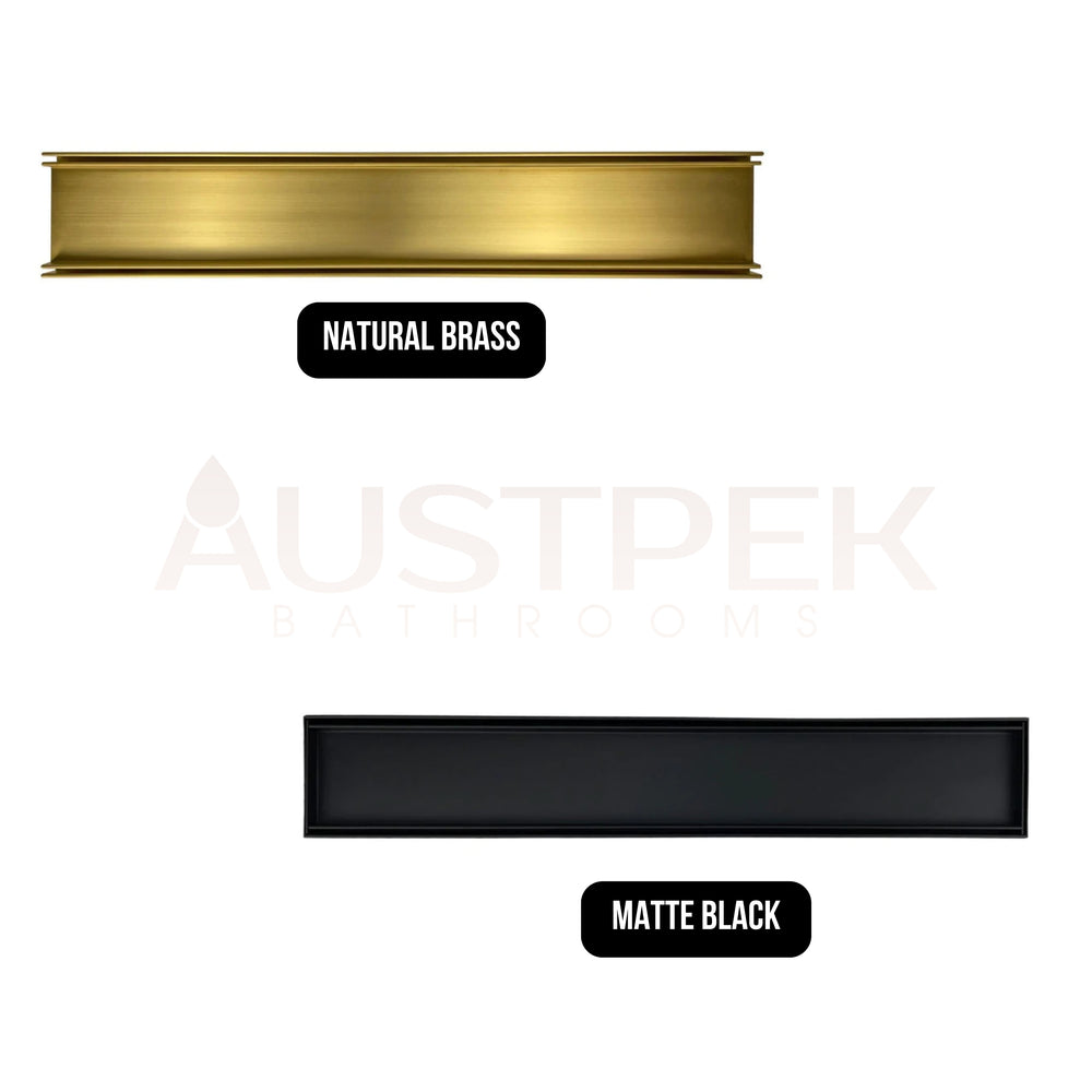 GRATES2GO TILE INSERT DRAIN MATTE BLACK 1000MM (CUSTOM AVAILABLE)