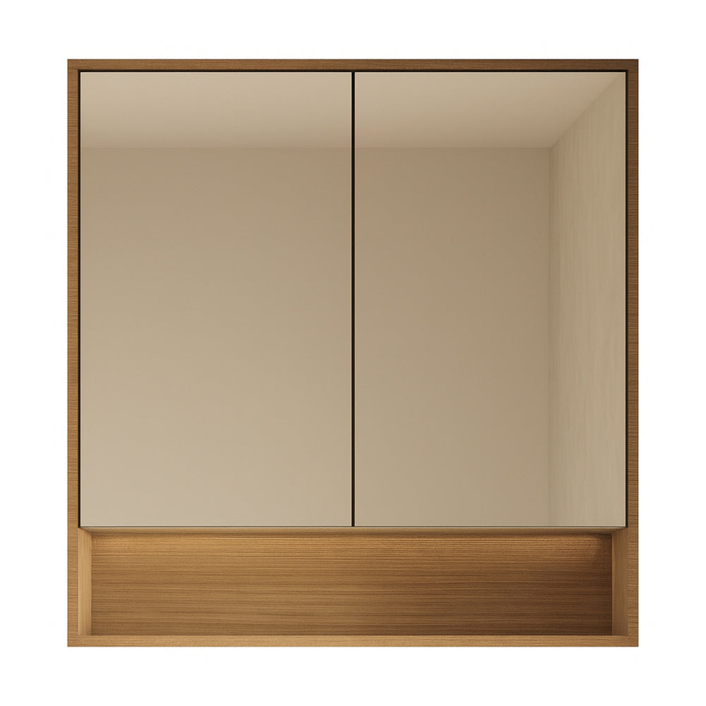 VITO GALLIO WALNUT SHAVING CABINET 600X750MM
