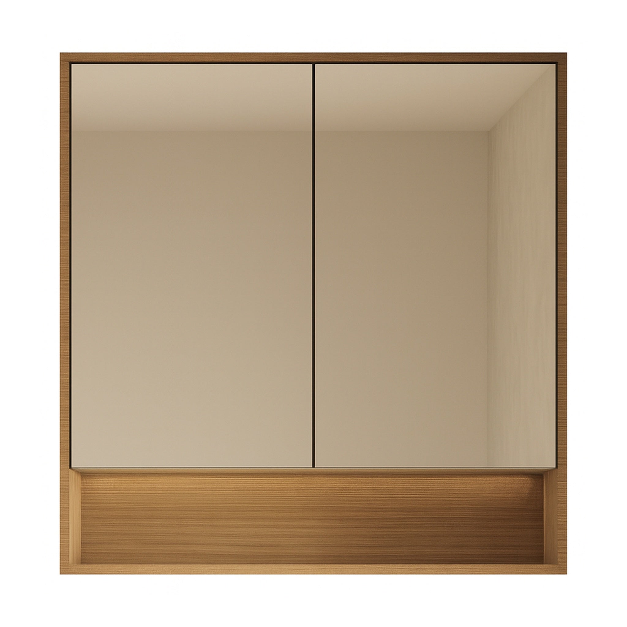 VITO GALLIO WALNUT SHAVING CABINET 750X750MM