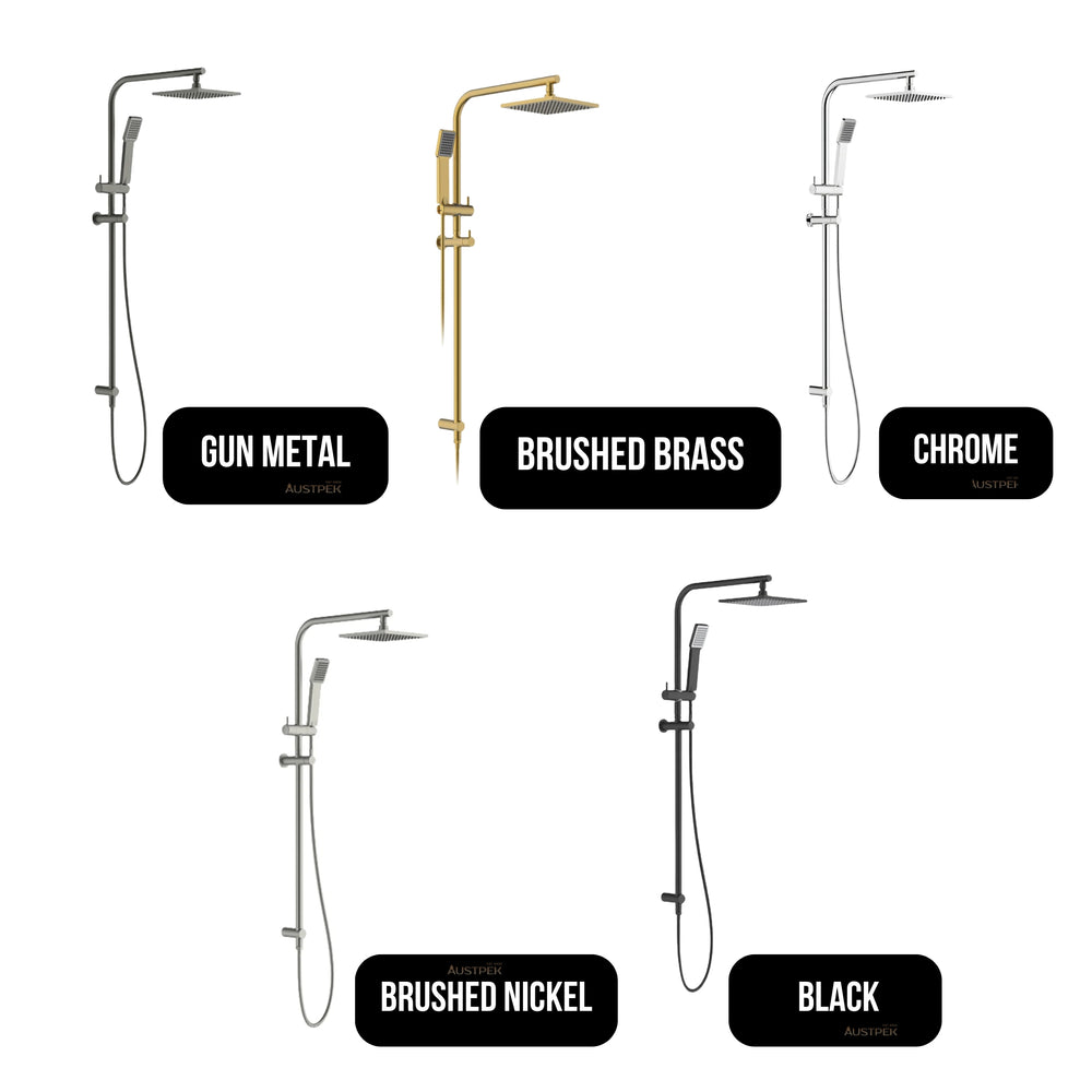 GARETH ASHTON ARCH SHOWER SYSTEM 1080MM BRUSHED BRASS