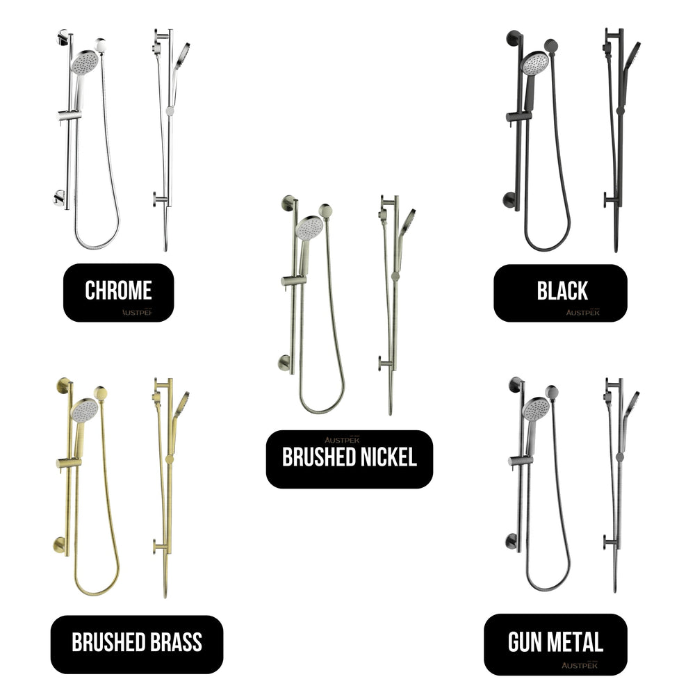 GARETH ASHTON SHOWER ON RAIL CHROME