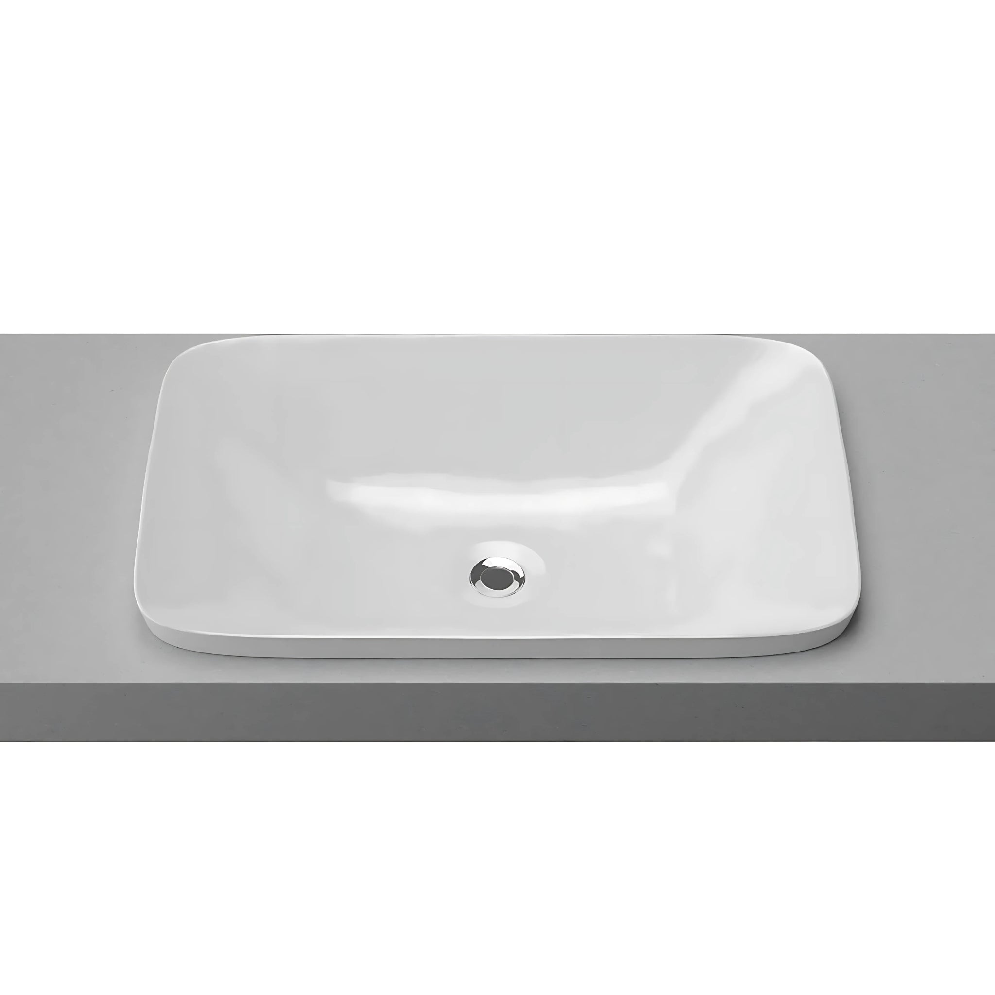 TIMBERLINE GEORGE INSET BASIN GLOSS WHITE 600MM