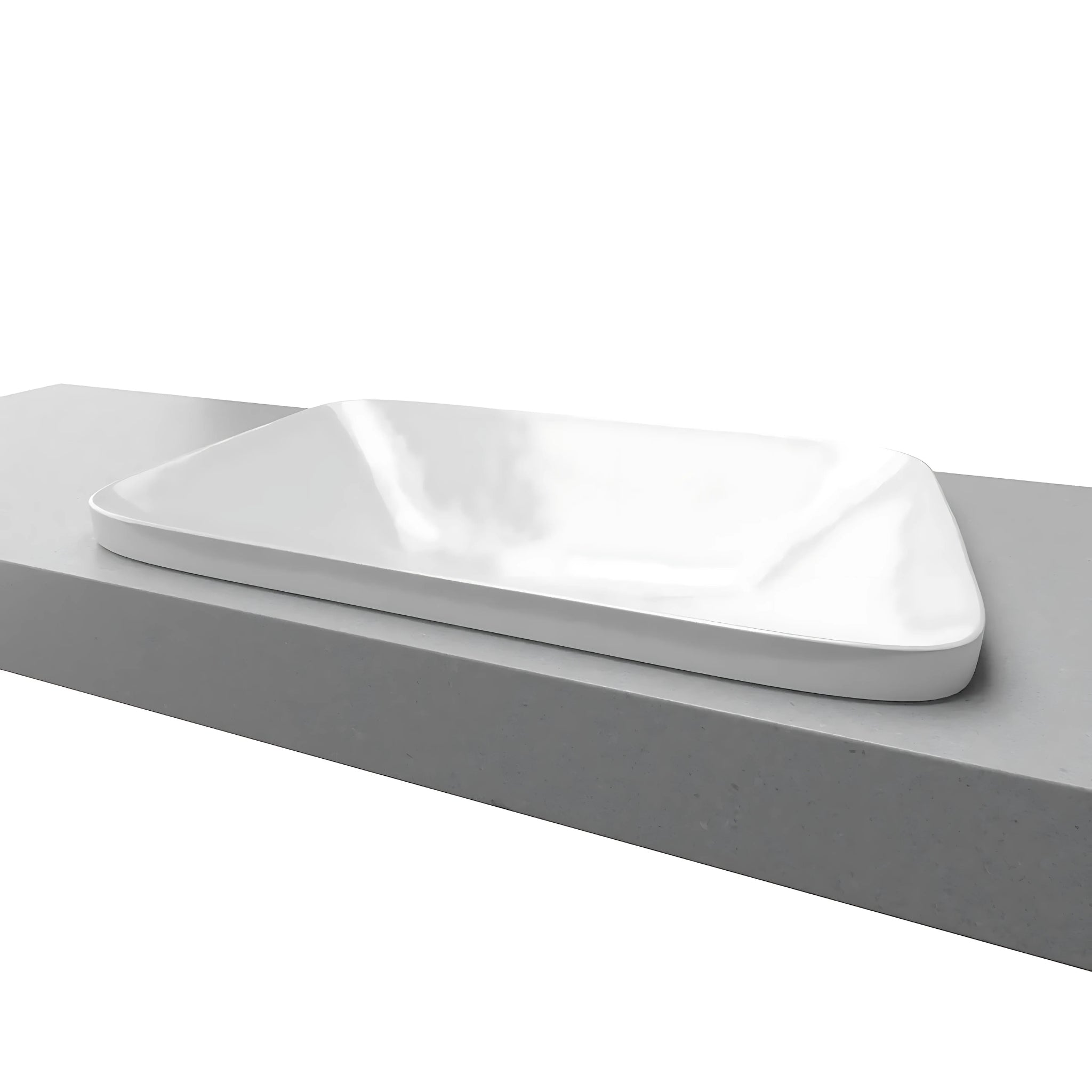 TIMBERLINE GEORGE INSET BASIN GLOSS WHITE 600MM