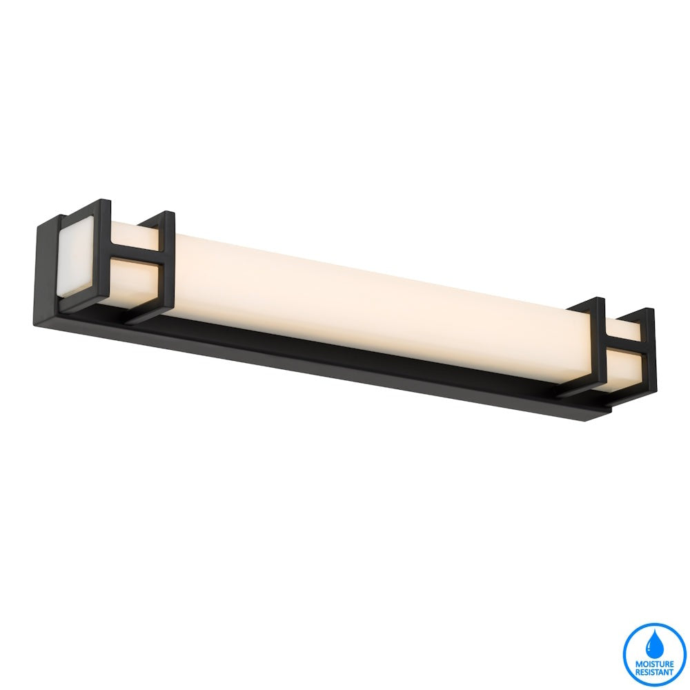 TELBIX GILSON VANITY LED WALL LIGHT BLACK 415MM