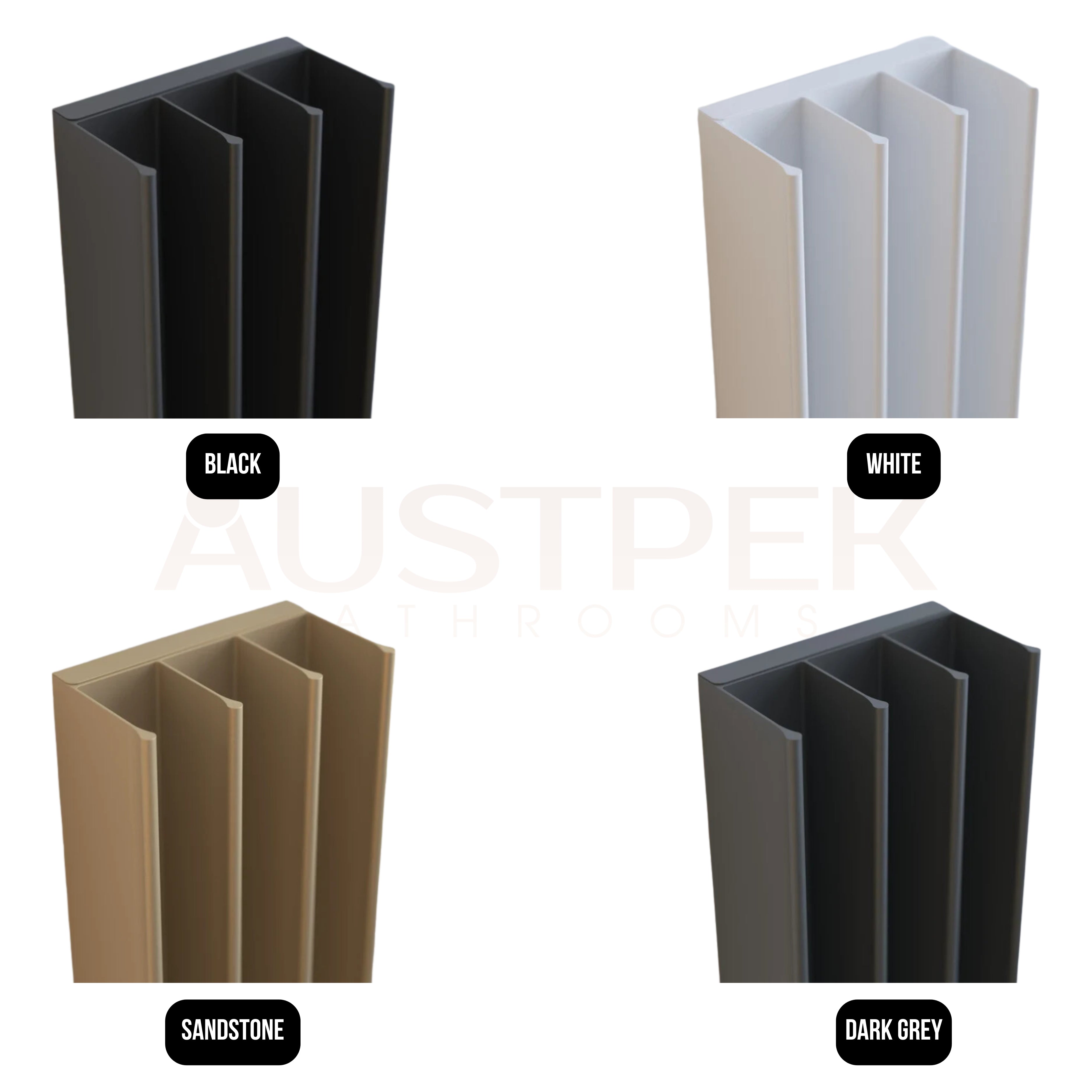 ESKIMO GORDON VERTICAL SINGLE HEATED TOWEL RAIL BLACK 208MM