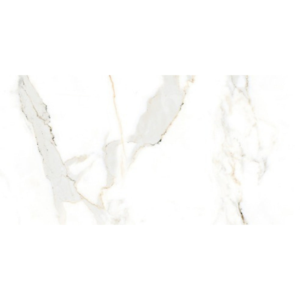 EVERSTONE EUROMARMO CALACATTA GOLD HONED 600X300MM RECTANGULAR TILE (PER BOX)