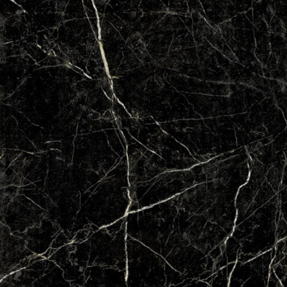 EVERSTONE EUROMARMO NERO MARQUINA POLISHED 600X600MM SQUARE TILE (PER BOX)