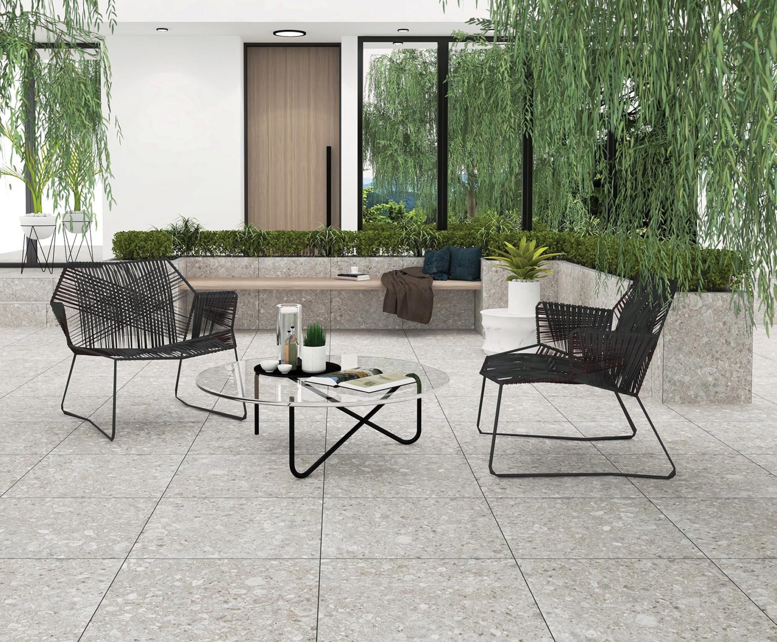 NIRO GRANITE PEDREGAL BRECCIA MATTE 600X600MM SQUARE TILE (PER BOX)